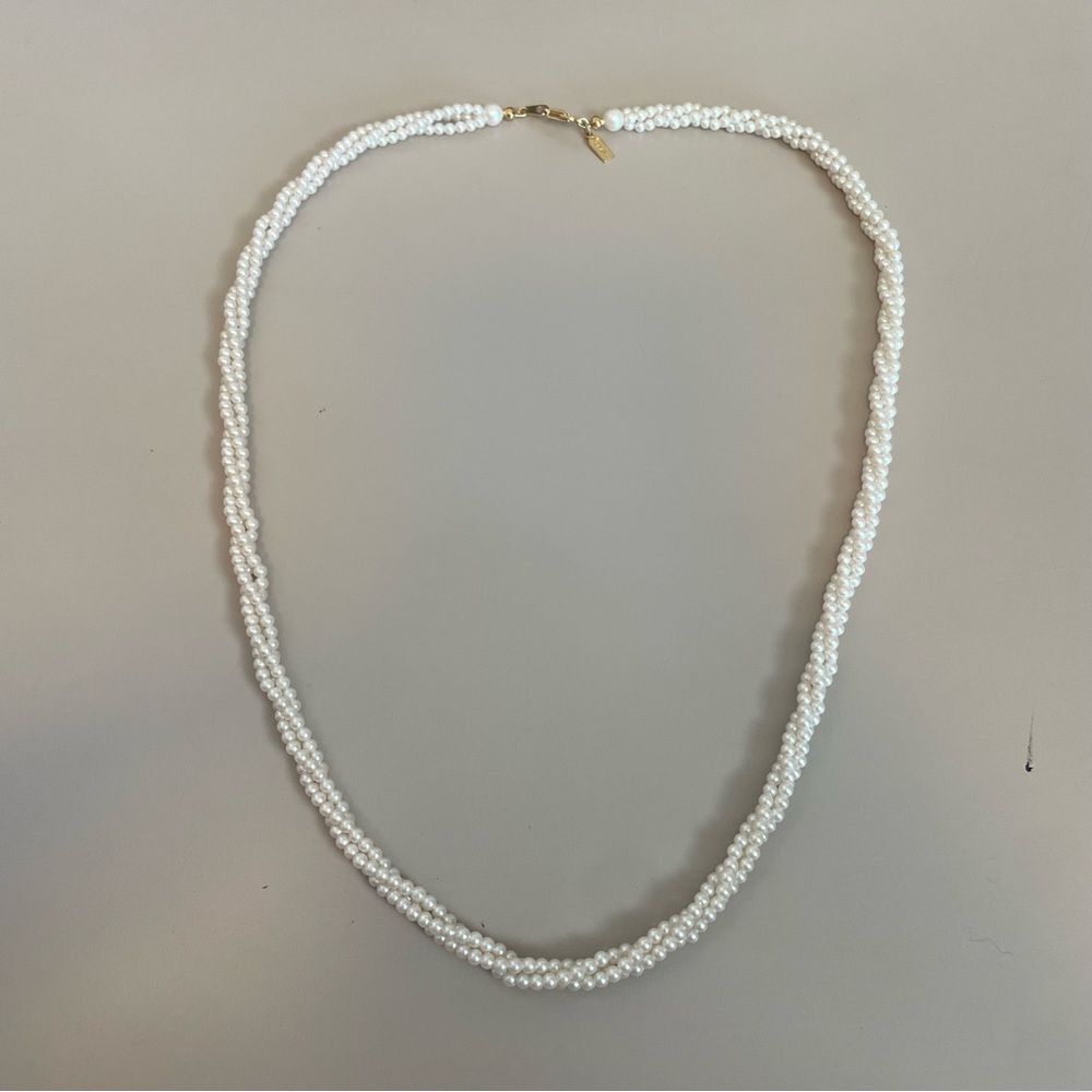 Vintage Marvella twisted pearl necklace